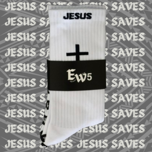 JESUS SAVES - WHITE